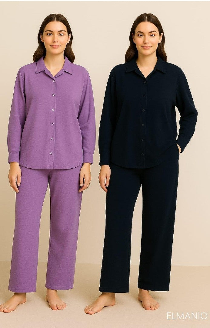 Unwind in elegance with our latest 2-piece ladies' co-ord set – a perfect blend of comfort and class. - El Manio