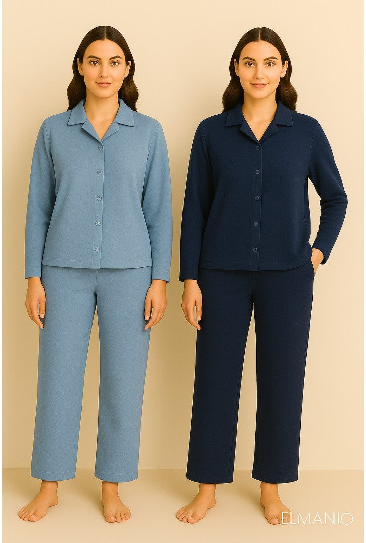 Unwind in elegance with our latest 2-piece ladies' co-ord set – a perfect blend of comfort and class. - El Manio