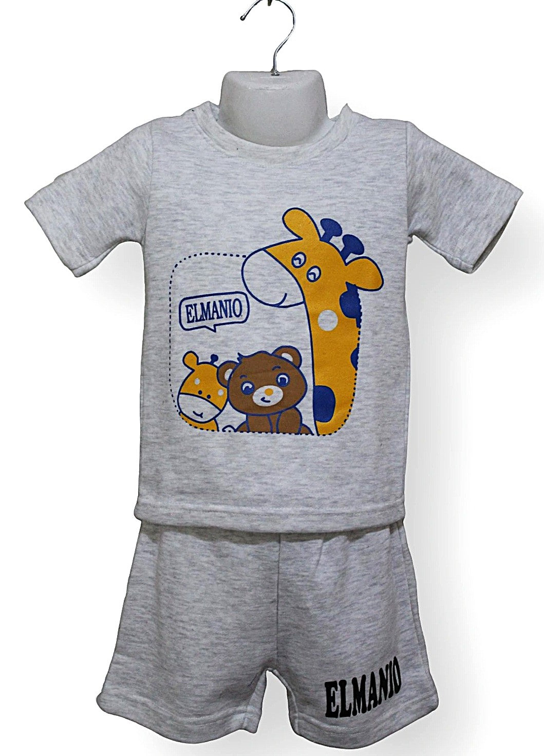 Kids Adorable Little Anime Pattern 2pc Casual Outfits - El Manio