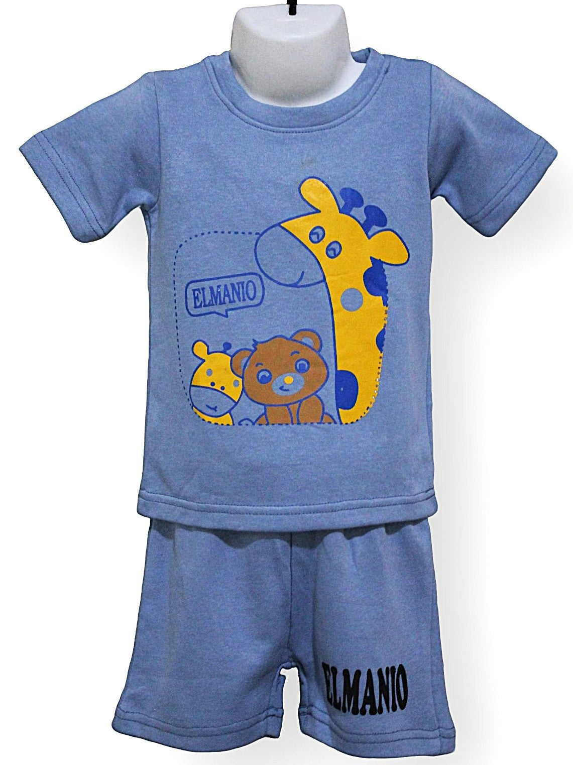 Kids Adorable Little Anime Pattern 2pc Casual Outfits - El Manio