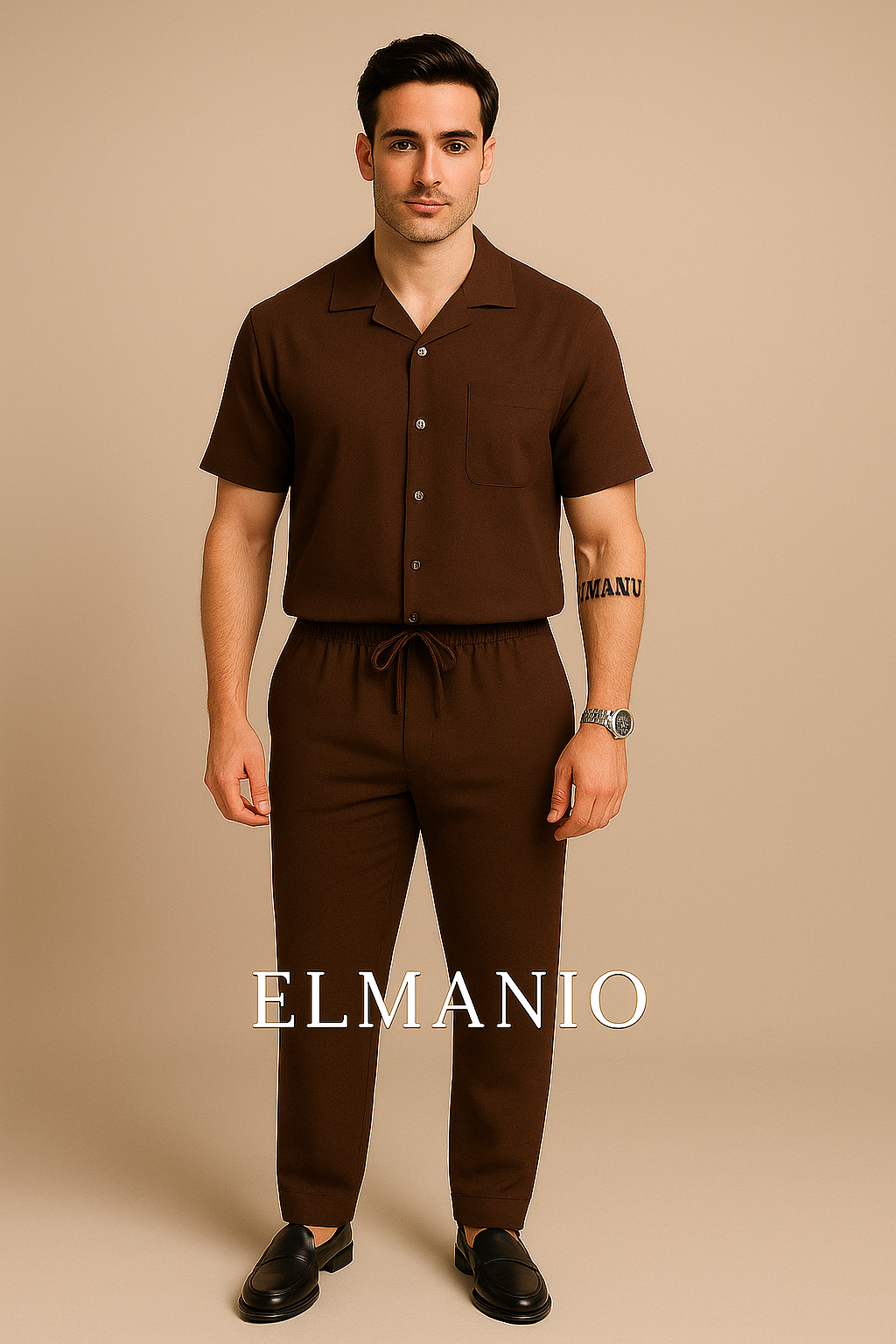 ELMANIO Cord Set Luxe Linen Texture for Men (FREE DELIVERY) - El Manio