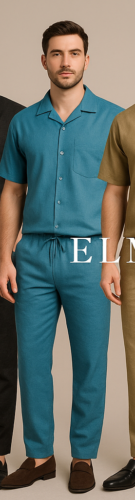 ELMANIO Cord Set Luxe Linen Texture for Men (FREE DELIVERY) - El Manio