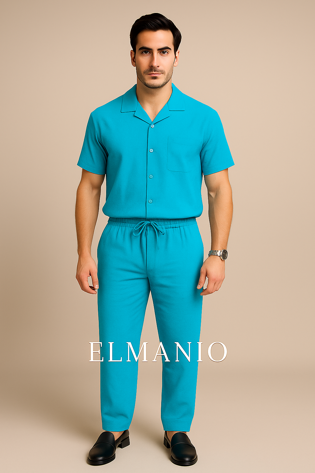 ELMANIO Cord Set Luxe Linen Texture for Men (FREE DELIVERY) - El Manio