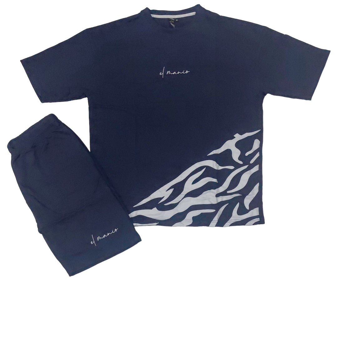 MEN SUMMER SHORTS PAIR IN TERRY FABRIC WITH GOAT HORN - El Manio