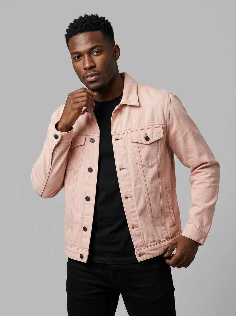 Premium Streetwear Denim Trucker Jacket – Limited Edition Colors & Styles