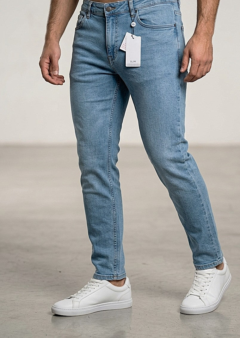 Premium light blue Slim-Fit Denim – Superb Stretch 30 to 38 waist
