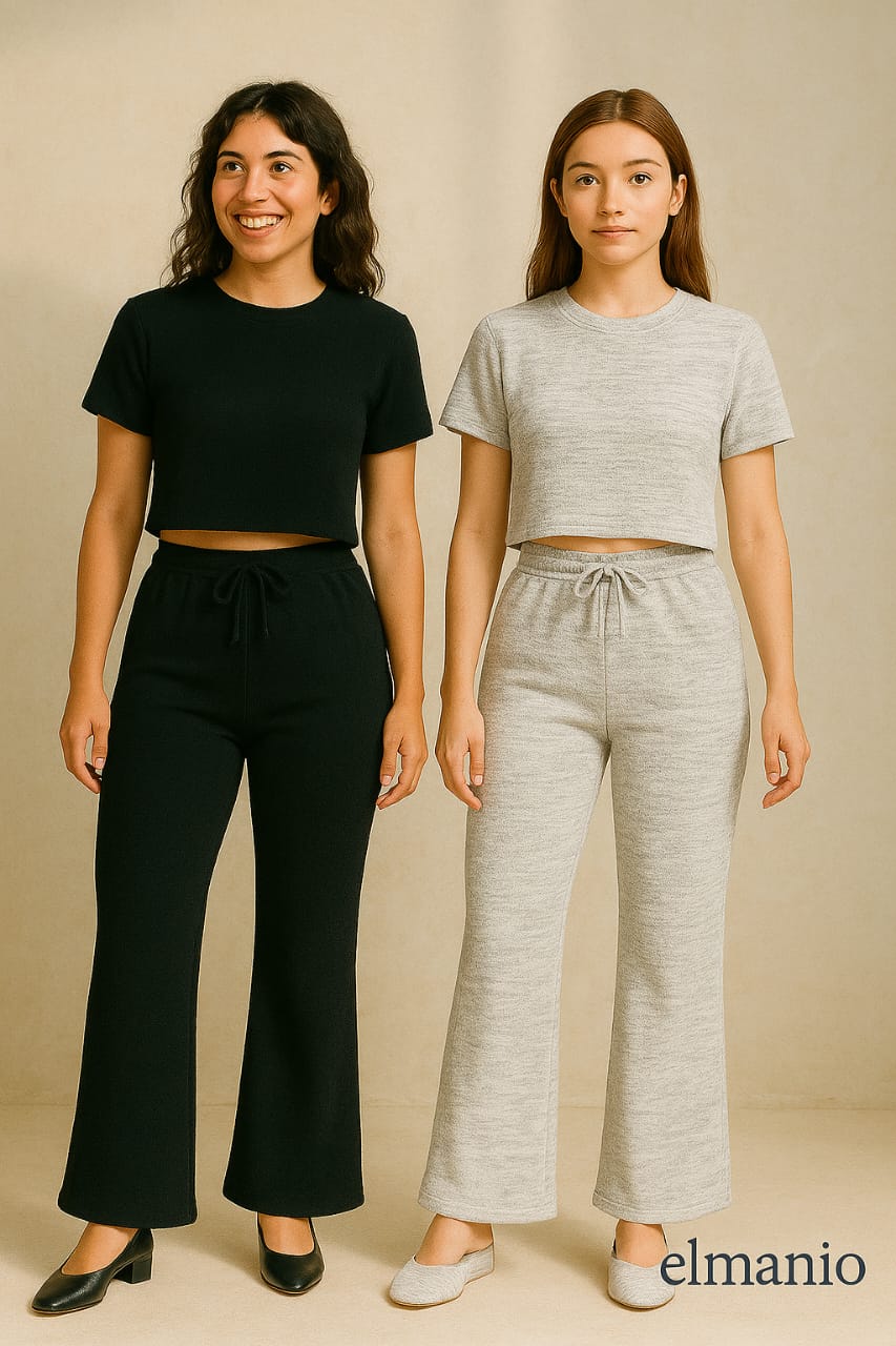 LADIES CROP TERRY FASHION DRESS - El Manio