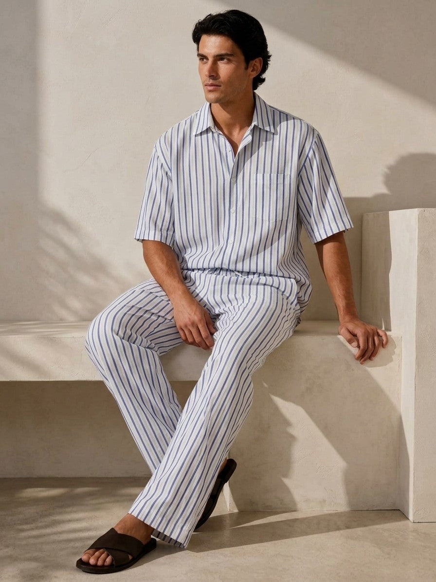 Men's Premium Linen Smart-Casual Co-Ord Set | EL MANIO