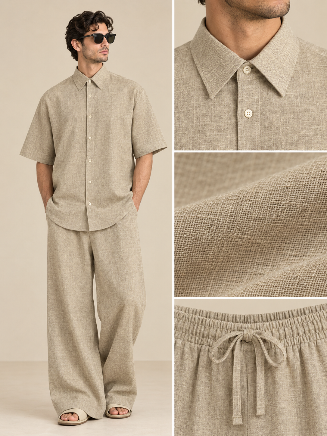 Men's Premium Linen Smart-Casual Co-Ord Set | EL MANIO