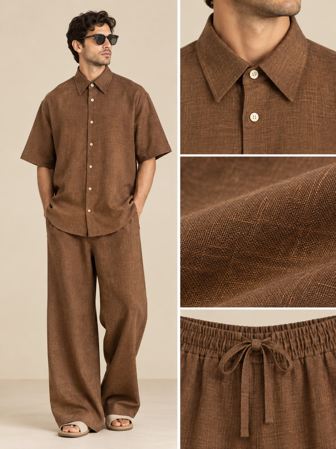 Men's Premium Linen Smart-Casual Co-Ord Set | EL MANIO