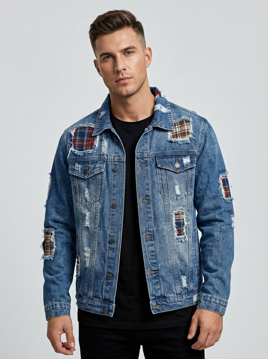 Urban Edge Distressed & Custom Detail Denim Jackets