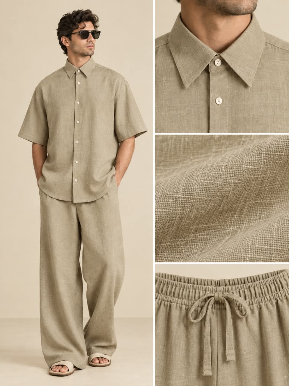 Men's Premium Linen Smart-Casual Co-Ord Set | EL MANIO
