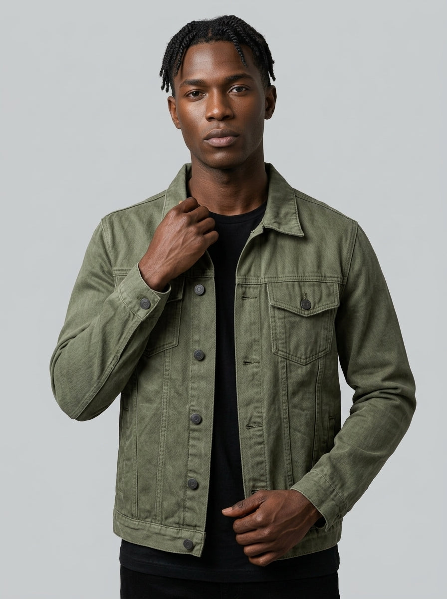 Premium Streetwear Denim Trucker Jacket – Limited Edition Colors & Styles