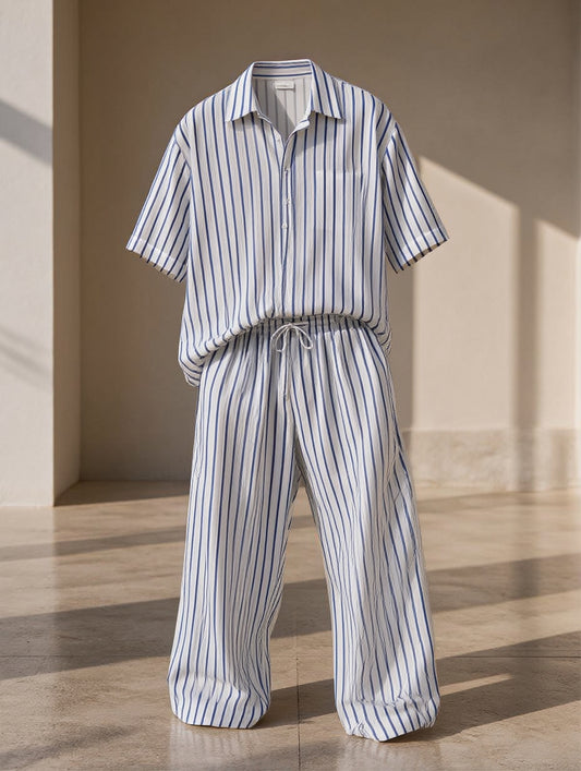 (BUY 2 Sets for 159 AED) Men's Premium Linen Smart-Casual Co-Ord Set | EL MANIO