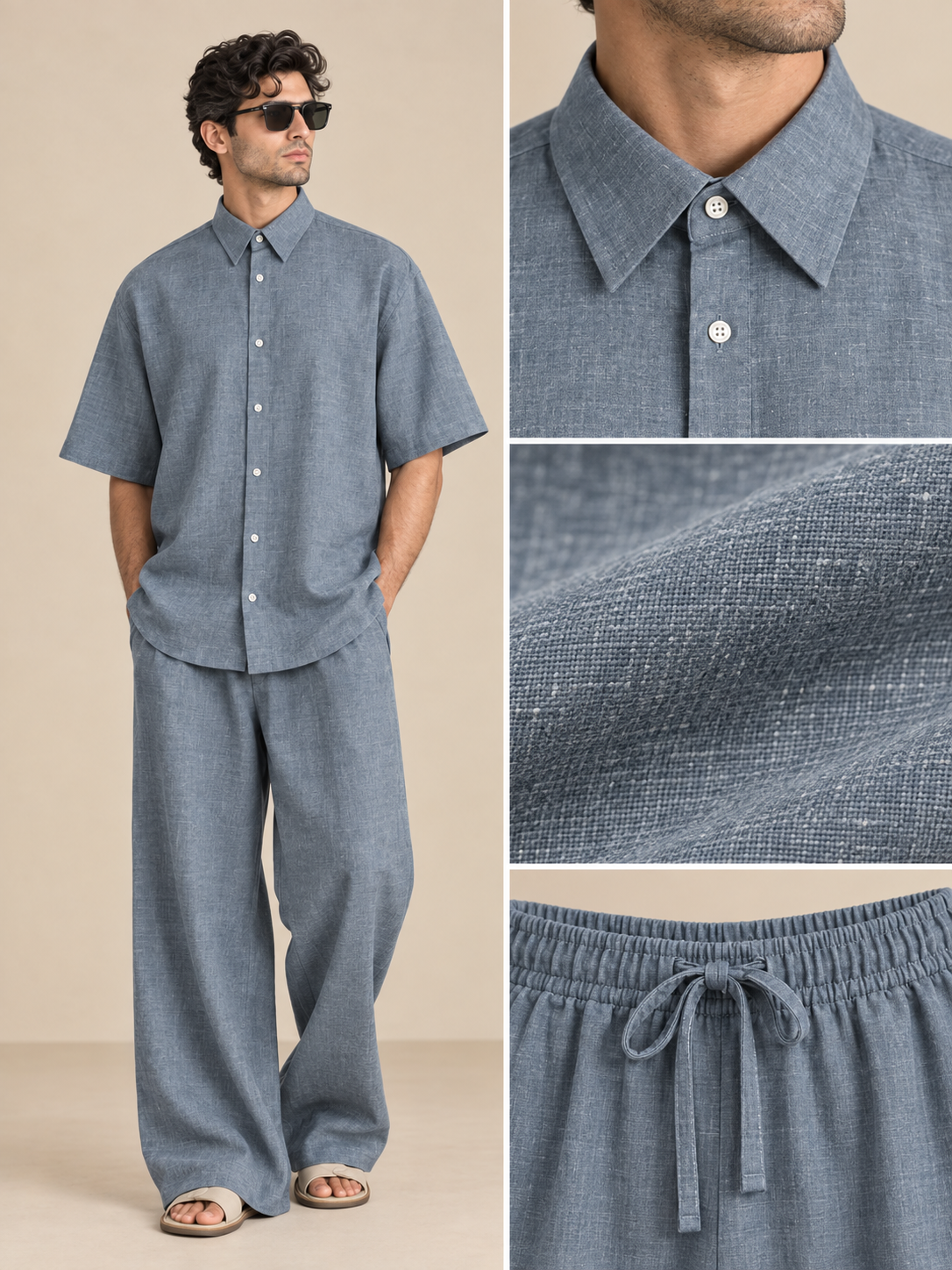Men's Premium Linen Smart-Casual Co-Ord Set | EL MANIO