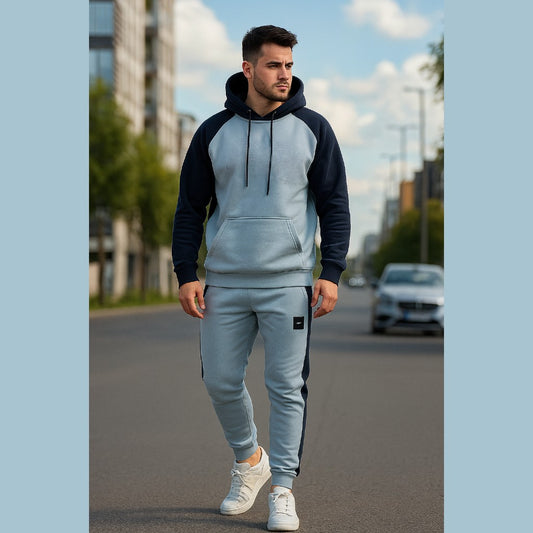 Men’s Terry Fleece Drop Shoulder Hoodie Set 👉 Order Now | COD Available
