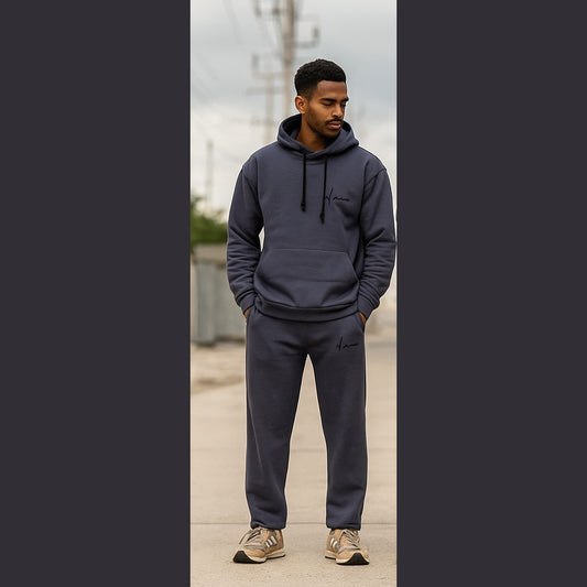Men’s Terry Drop Shoulder Hoodie Set 👉 Order Now | COD Available - El Manio