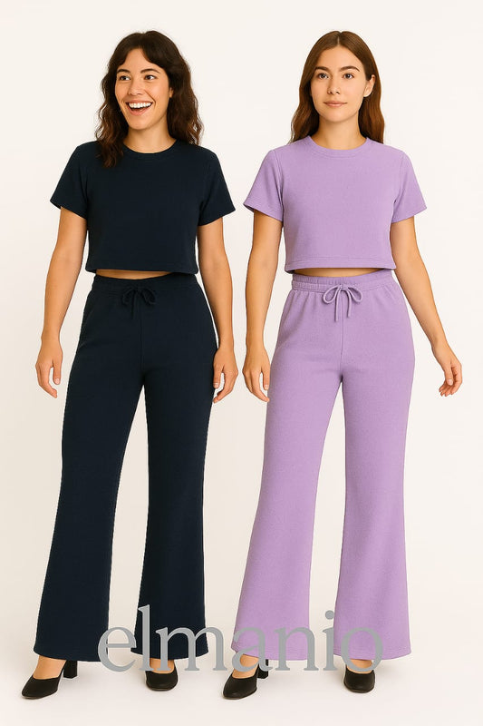 LADIES CROP TERRY FASHION DRESS - El Manio