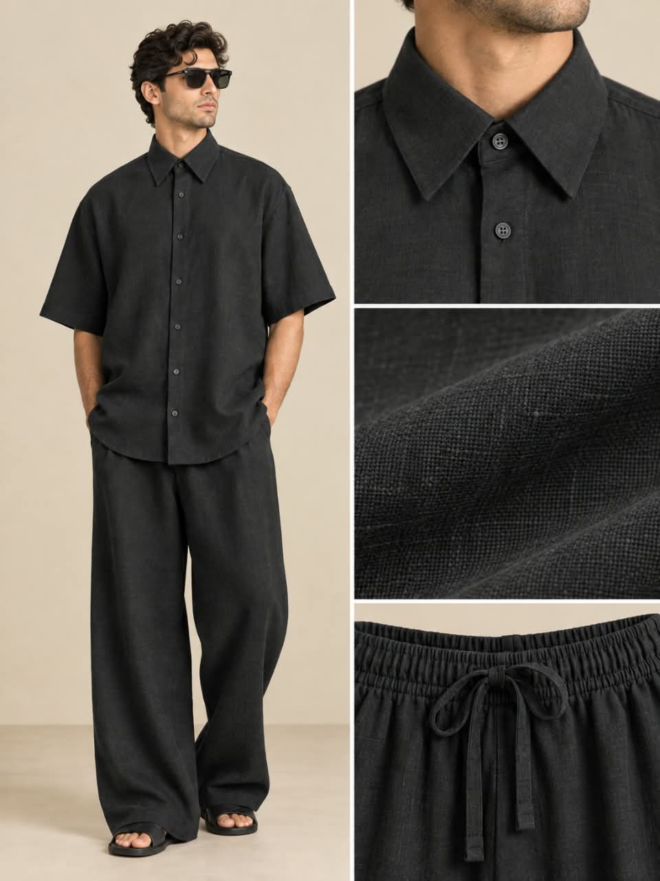 Men's Premium Linen Smart-Casual Co-Ord Set | EL MANIO