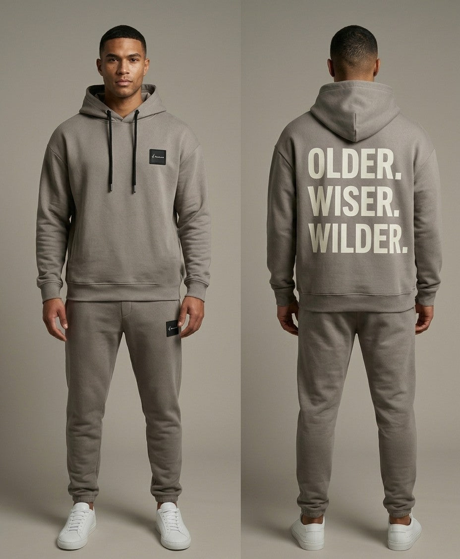 "EL MANIO" Heavyweight Fleece Tracksuit Set  "OLDER. WISER. WILDER."