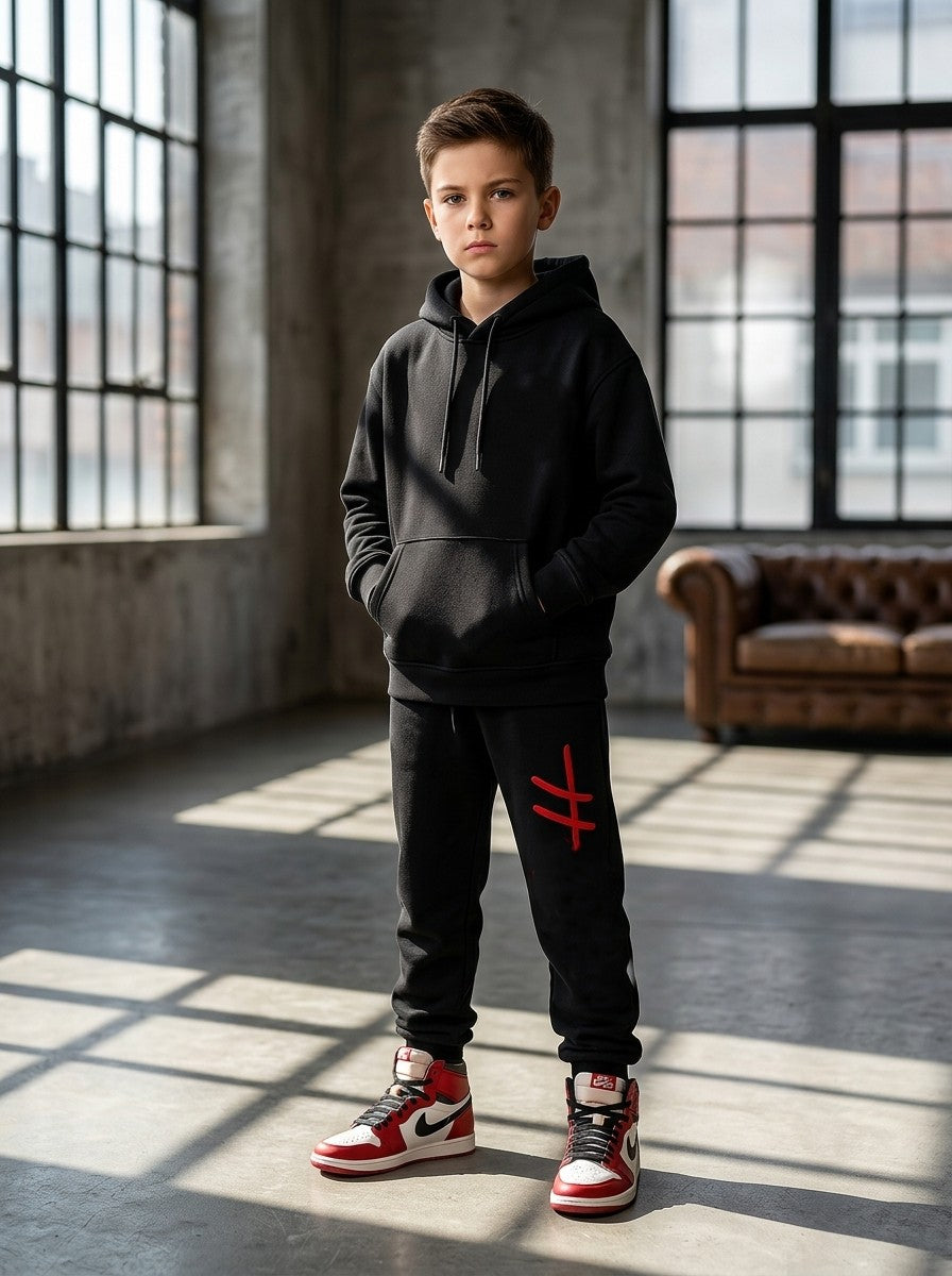 Premium Kids Heavyweight Terry Fleece Tracksuit H HOODIE SETS