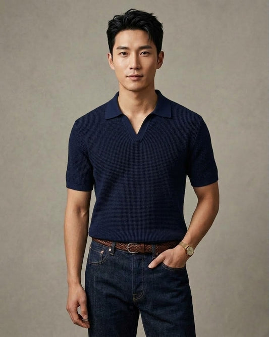 BUY 2 FOR JUST 144AED The ultimate Old Money Knit Polo.