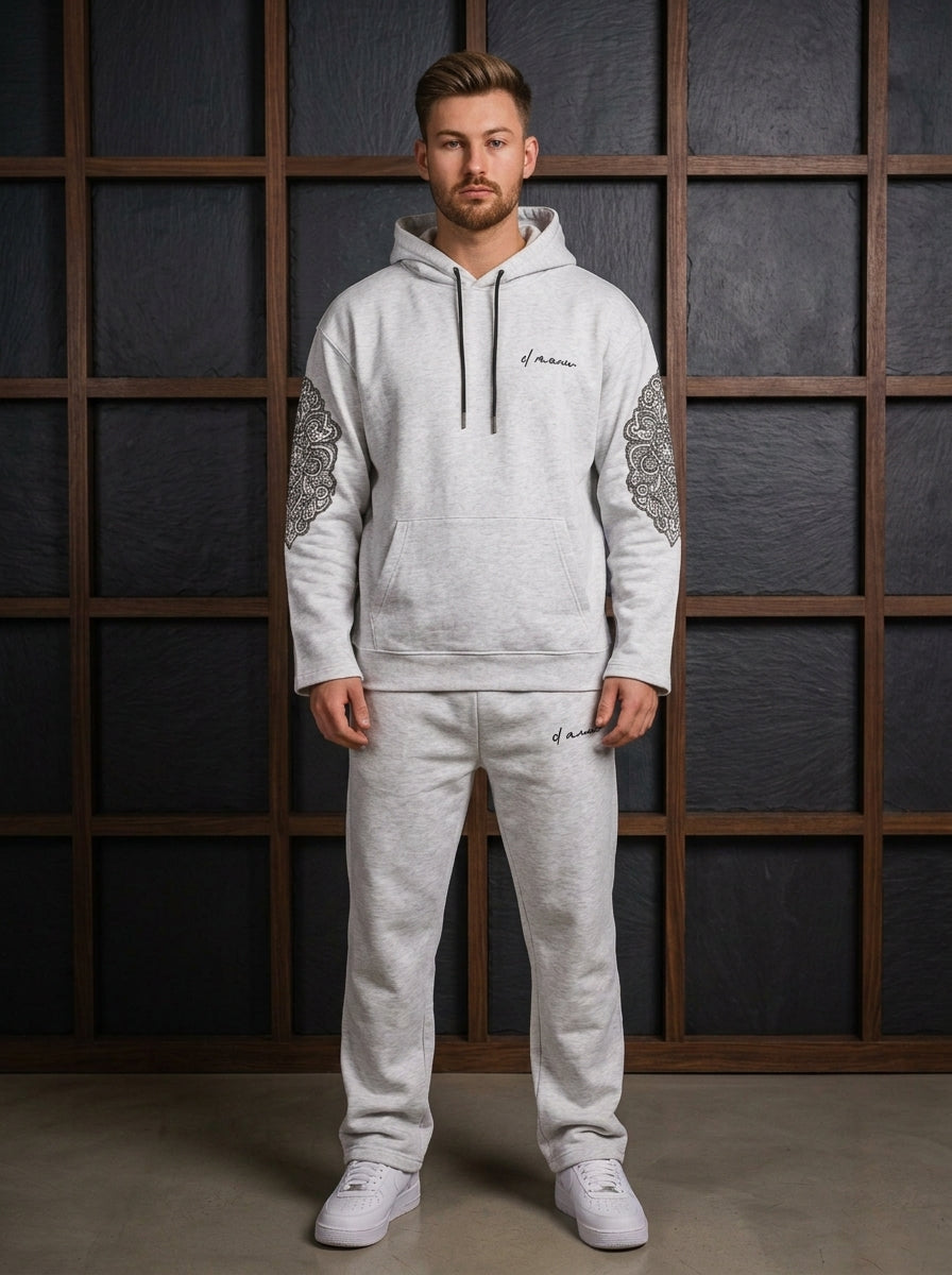 Men’s Terry Drop Shoulder Hoodie Set 👉 Order Now | COD Available