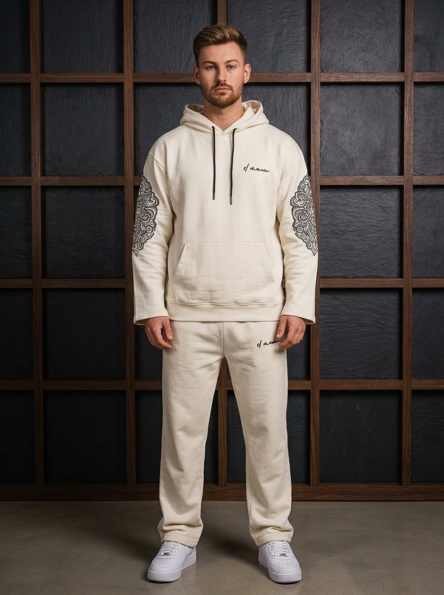 Men’s Terry Drop Shoulder Hoodie Set 👉 Order Now | COD Available