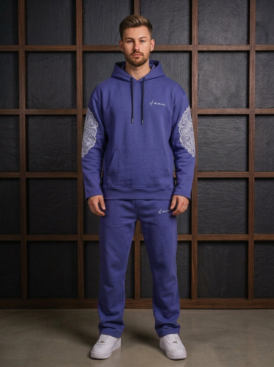 Men’s Terry Drop Shoulder Hoodie Set 👉 Order Now | COD Available