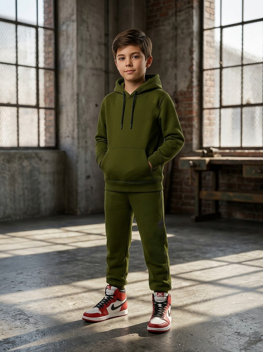 Premium Kids Heavyweight Terry Fleece Tracksuit L HOODIE SETS