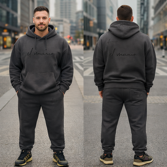 Men’s Terry Fleece Drop Shoulder Hoodie Set 👉 Order Now | COD Available
