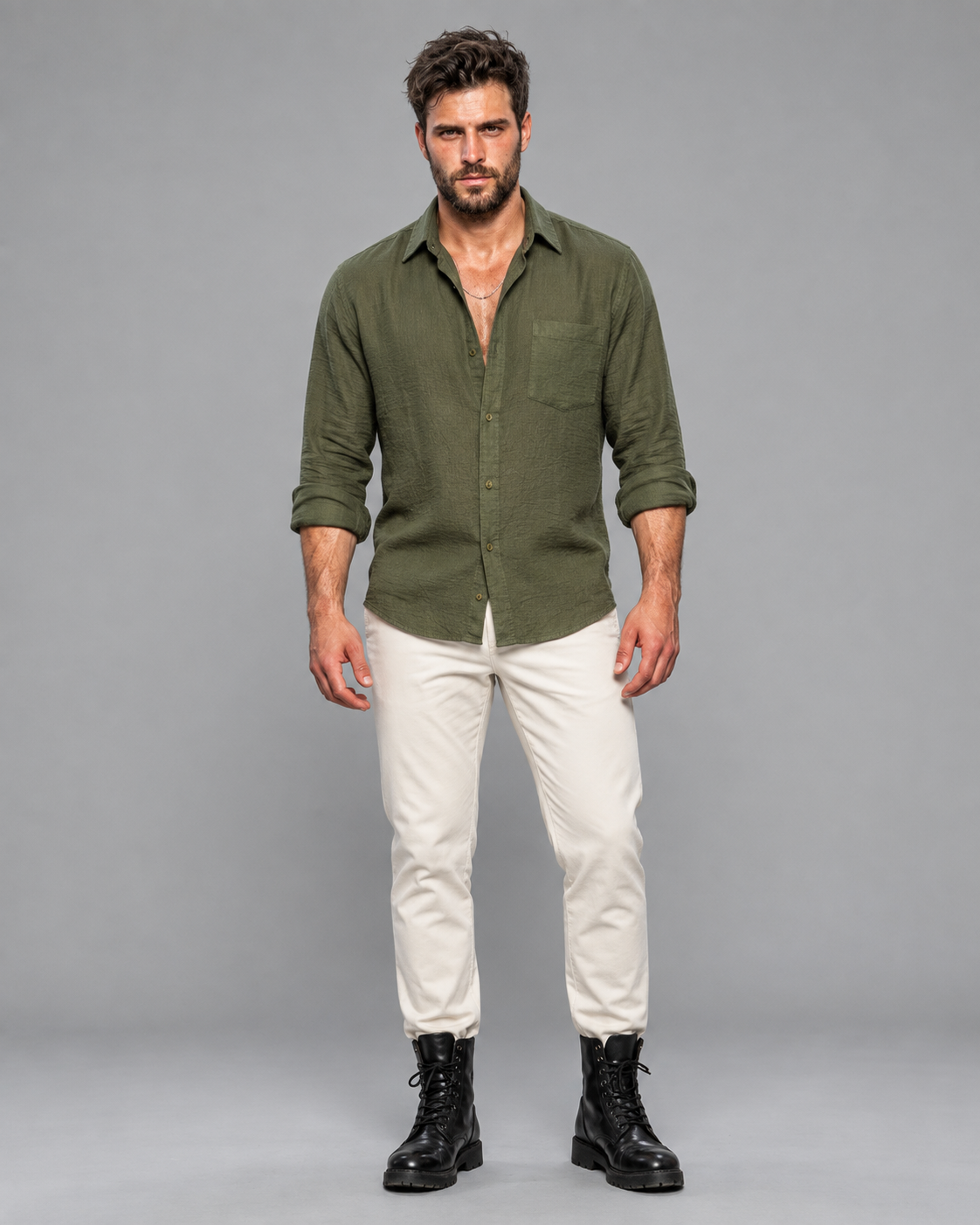 Men's Premium Satin Crinkle Shirts| EL MANIO