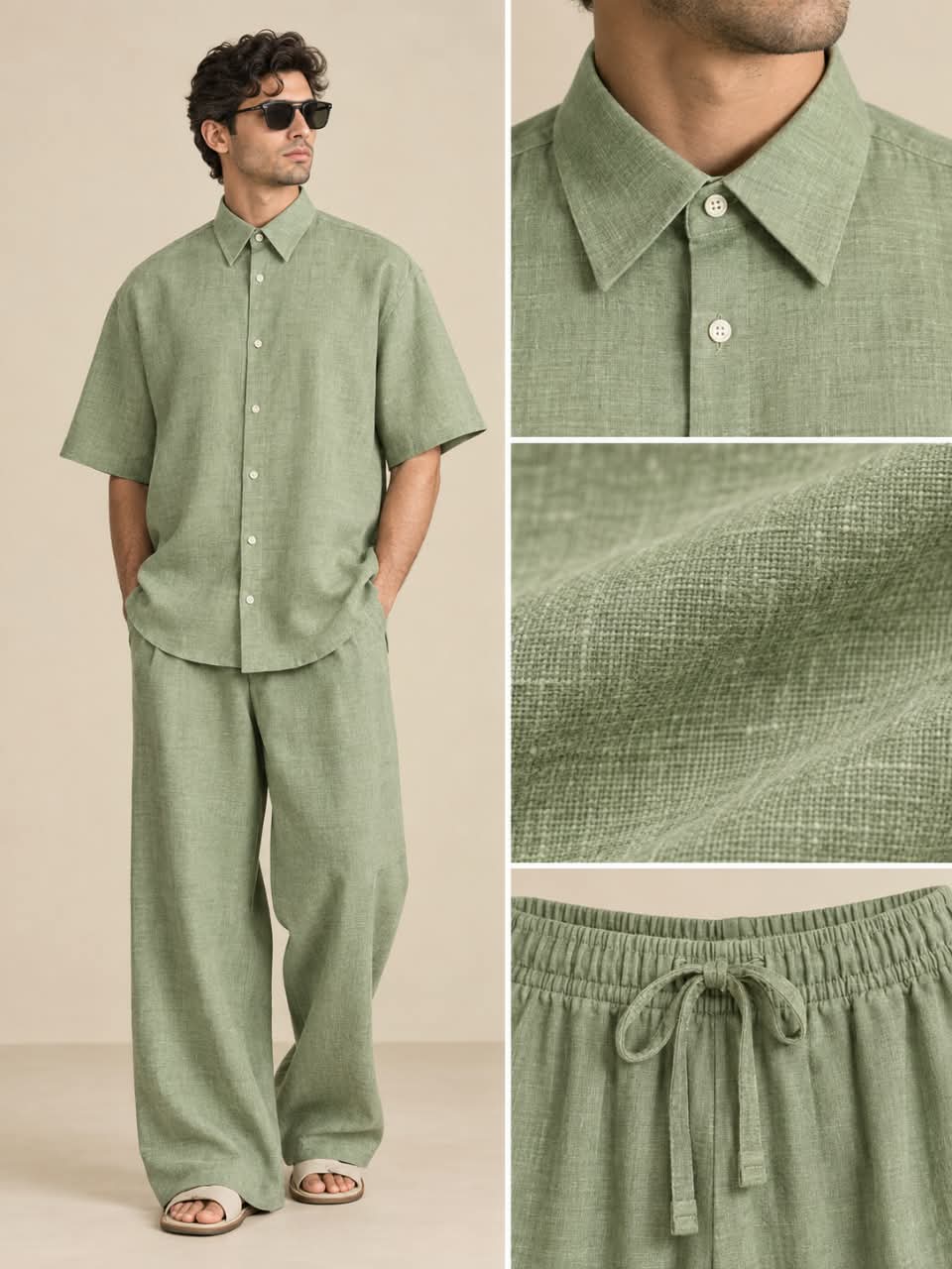 Men's Premium Linen Smart-Casual Co-Ord Set | EL MANIO