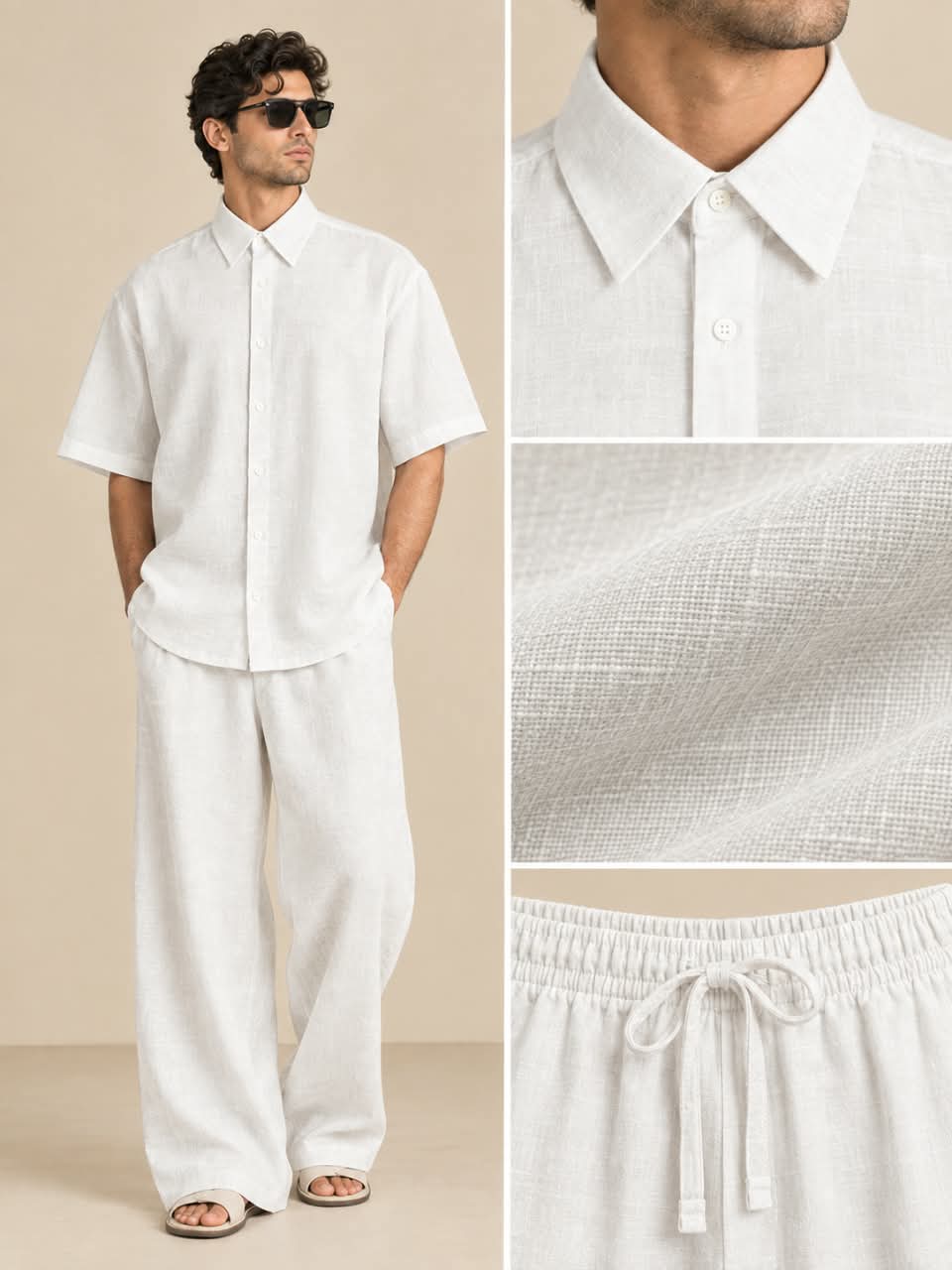 Men's Premium Linen Smart-Casual Co-Ord Set | EL MANIO